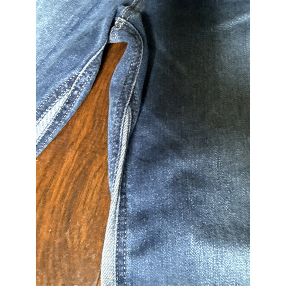 KUT Jeans Womens 6 blue color block Straight Distressed Detailing Fun SOHO BOHO - Picture 3 of 13